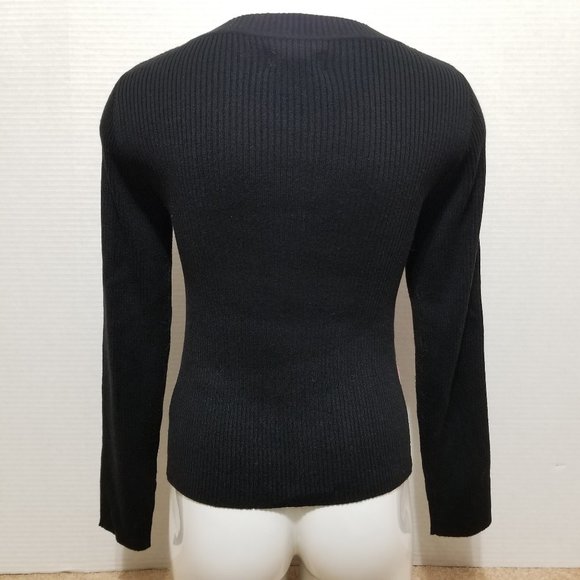 Worthington sweater Small argyle v-neck pullover knit Clueless preppy - Picture 3 of 13